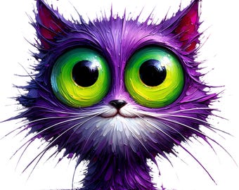 4X Funny Cat Sticker Set, 4 Pieces, Car Stickers, Quirky, Witty, Cat Lovers