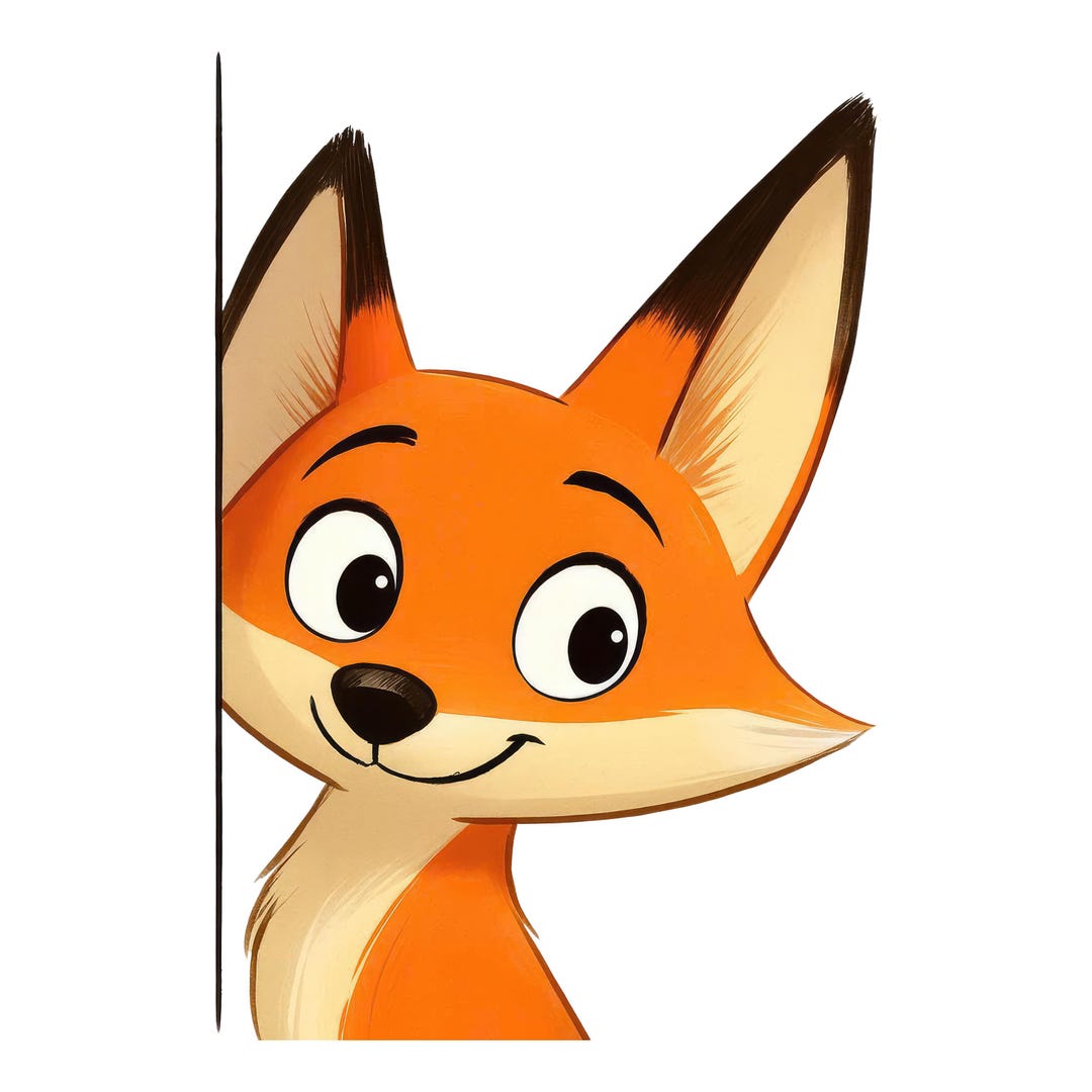 Stupidfox Sticker Car Sticker Cute Fox Comic Sticker – Funny Animal Sticker for Car ...