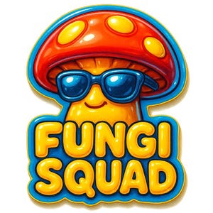 2X Adesivi vegani ai funghi | Adesivo divertente con funghi | Adesivi umoristici vegani | Regalo per nerd dei funghi | Squadra di funghi kawaii