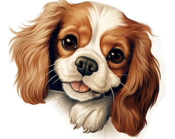 Cavalier King Charles Spaniel Car Sticker – Weatherproof Dog Sticker for Car Window Laptop – Gift Idea for Spaniel Fans