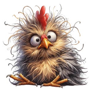 Funny chicken sticker wall decal car sticker 3D effect cartoon animal decoration for car laptop children's room