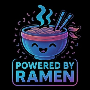 Realizzato da Ramen Stickers | Adesivo anime divertente | Adesivi Ramen Kawaii | Regalo per fan dei manga | Adesivi Nerd Food