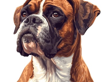 German Boxer Car Sticker – Weatherproof Dog Sticker for Car Window Laptop – Gift Idea for Boxer Fans & Dog Lovers