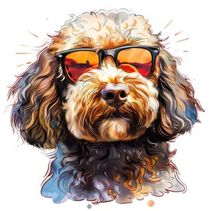 Cockapoo Hund Auto Aufkleber – Wetterfester Hunde Sticker für Auto Fenster Laptop – Geschenkidee für Cockapoo Fans & Hundefreunde