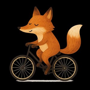 Adesivo Volpe su Bicicletta Adesivo per Auto Adesivo in Vinile Resistente alle Intemperie per Esterni Personalizzabile