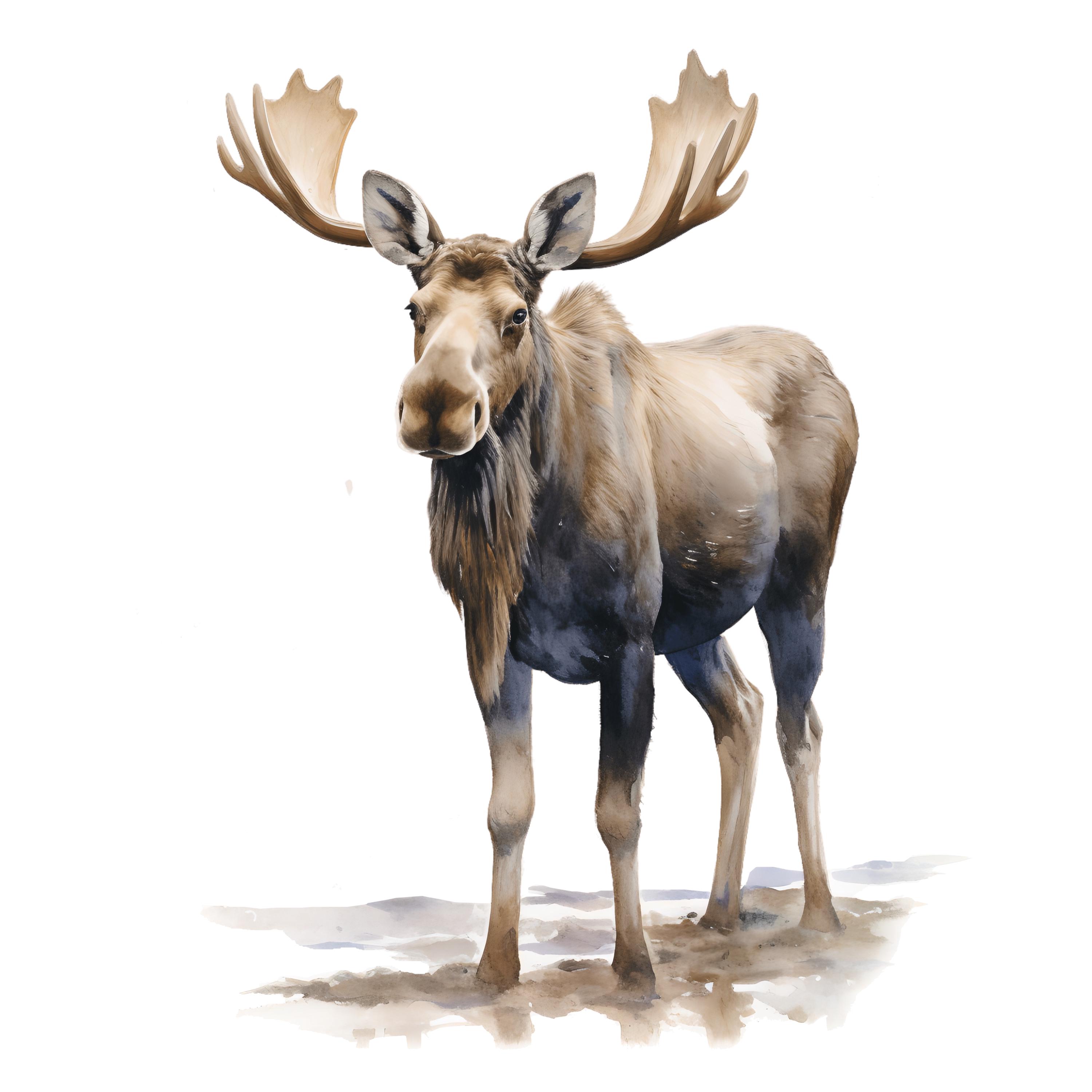 4x Moose Stickers Majestic Car Decals Wilderness Nature Vinyl ...