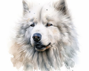 Samoyed car decal dog sticker