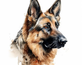 German Shepherd Car Sticker – Weatherproof Dog Sticker for Car Window Laptop – Gift Idea for German Shepherd Dog Lovers