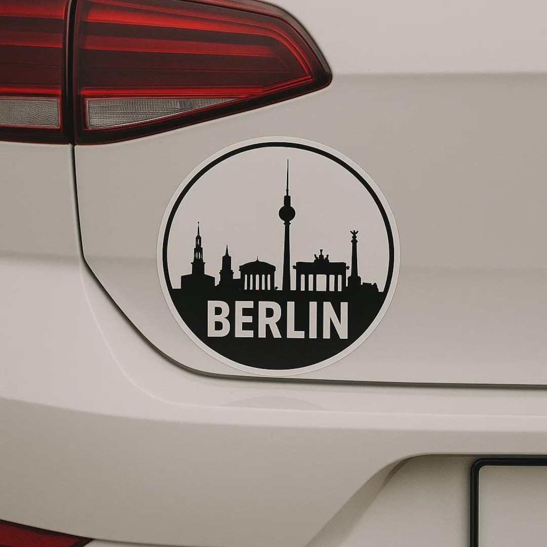 Berlin Skyline Sticker Modern City Sticker for Car Camper Van Gift for ...