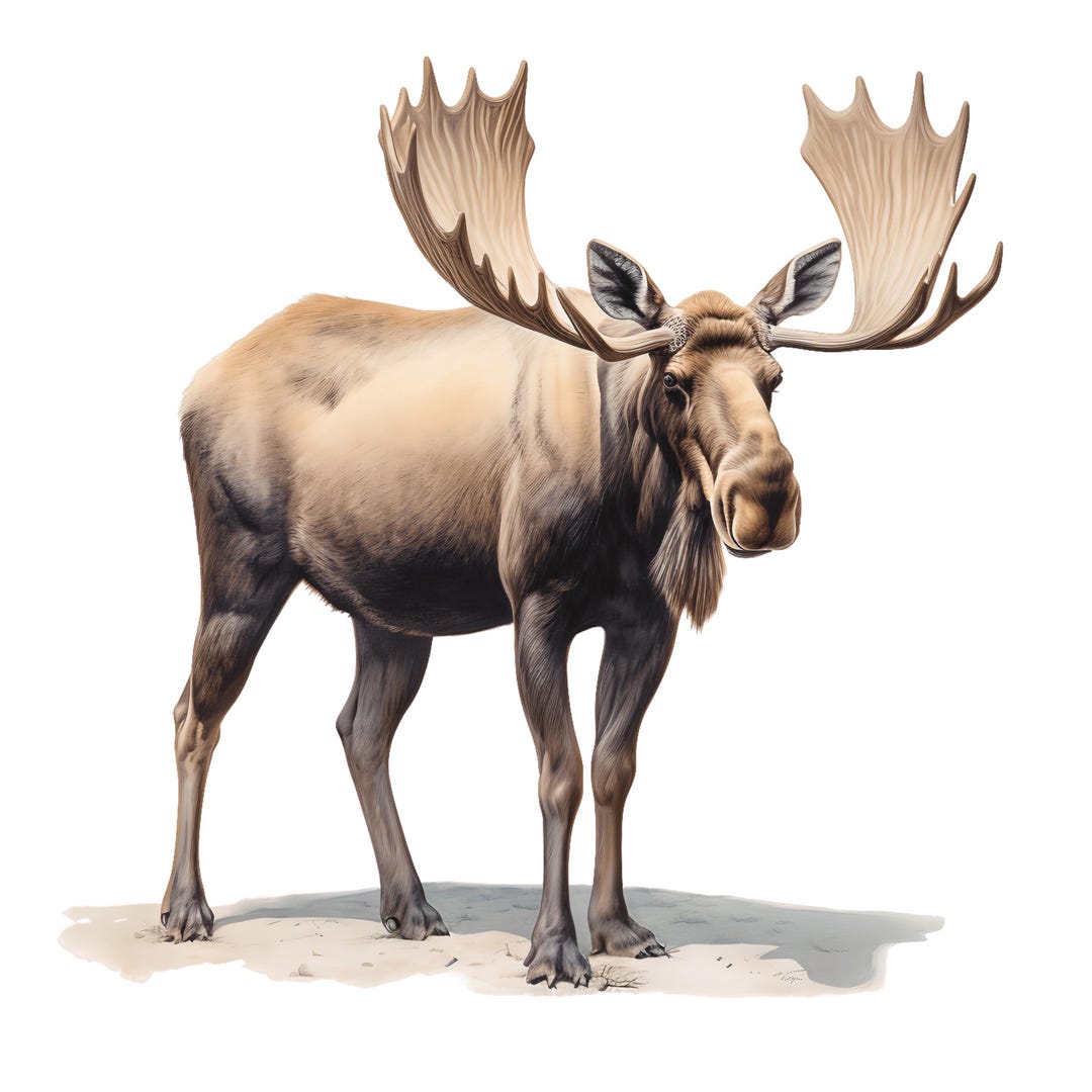 4x Moose Stickers Majestic Car Decals Wilderness Nature Vinyl ...