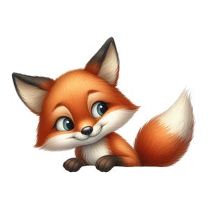 Schattige baby vos sticker muursticker auto sticker cartoon 3D dierendecoratie voor kinderkamer auto laptop muur
