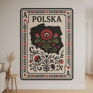 Autocollant mural de carte polonaise avec contour de la Pologne comme autocollant pour ordinateur portable de camping-car mural cadeau pour les voyageurs fans de Pologne