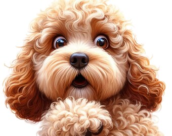 Cockapoo Dog Car Sticker – Weatherproof Dog Sticker for Car Window Laptop – Gift Idea for Cockapoo Fans & Dog Lovers