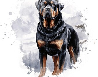 Rottweiler Car Sticker – Weatherproof Dog Sticker for Car Window Laptop – Great Gift for Rottweiler Fans & Lovers