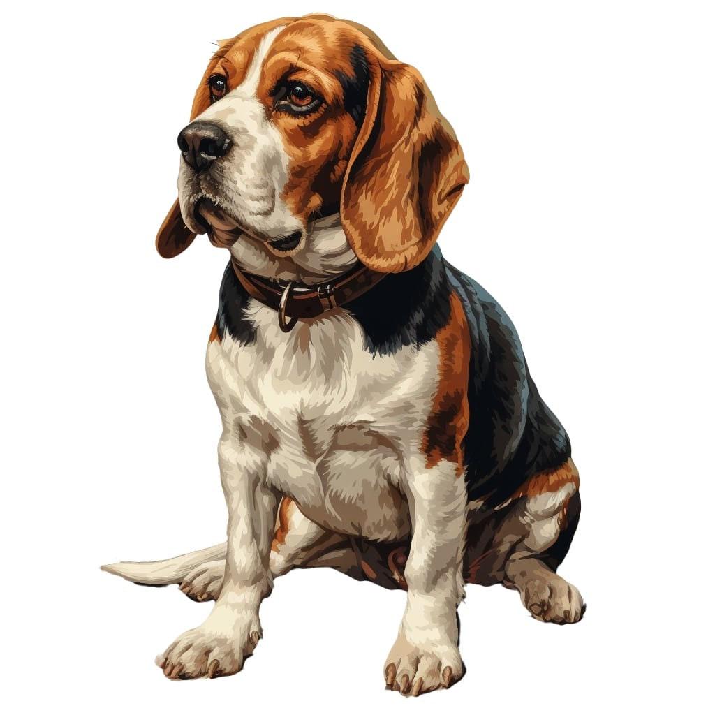 Beagle Car Sticker – Weatherproof Dog Sticker for Car Window Laptop – Gift Idea for Beagle Fans & Dog Lovers