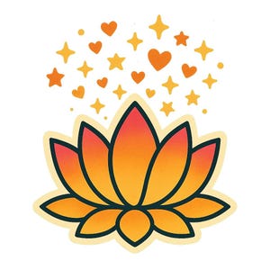 Good Vibes Only Sticker | Lotusblüte Yoga Aufkleber | Positive Vibes Sticker | Meditation Geschenk | Achtsamkeit Deko für Yogis & Träumer