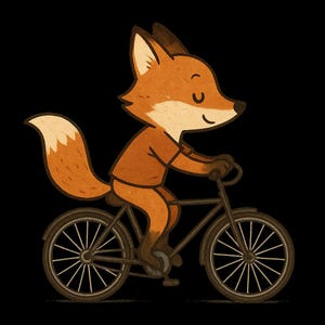 Adesivo Volpe su Bicicletta Adesivo per Auto Adesivo in Vinile Resistente alle Intemperie per Esterni Personalizzabile