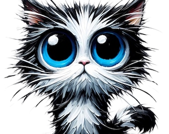 4X Funny Cat Sticker Set, 4 Pieces, Car Stickers, Quirky, Witty, Cat Lovers