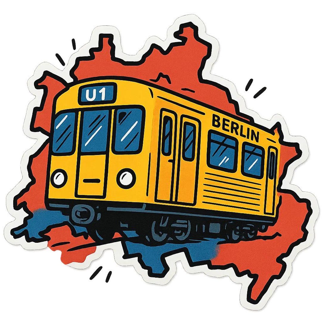 Berlin Sticker Set 9 X 9 Cm Multipack Outline Berlin Stickers ...