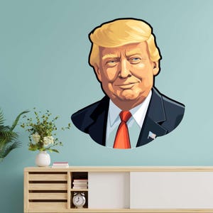 Caricature Politician Stickers – Wall stickers & car stickers in satirical cartoon style