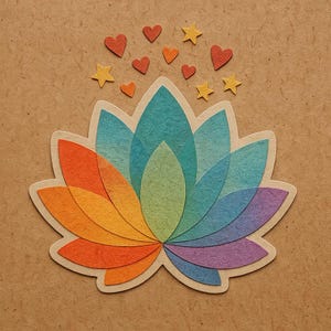 Good Vibes Only Sticker | Lotusblüte Yoga Aufkleber | Positive Vibes Sticker | Meditation Geschenk | Achtsamkeit Deko für Yogis & Träumer