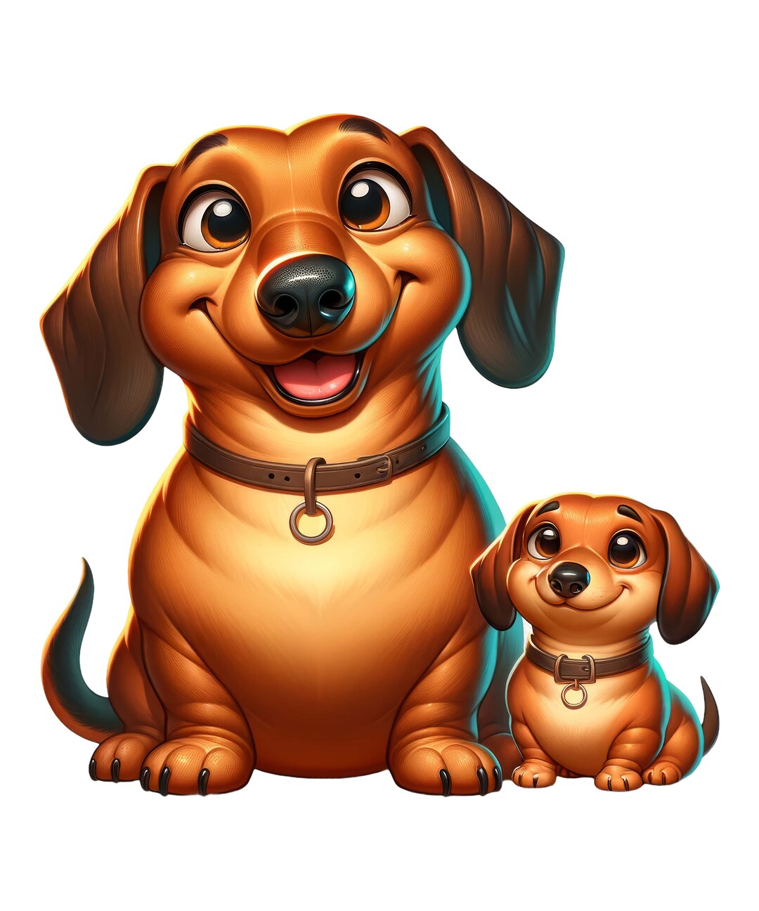 Mother and Baby Dog Car Sticker Dog Sticker - Etsy