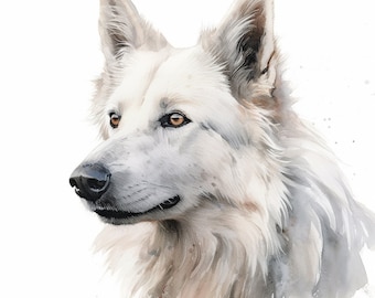 White German Shepherd Car Sticker Dog Sticker