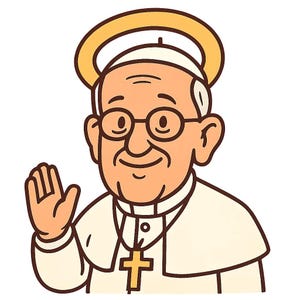 Adesivo Papa Francesco con aureola Adesivo per auto Adesivo in vinile resistente alle intemperie per esterni Personalizzabile