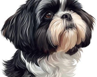 Shih Tzu Car Sticker – Weatherproof Dog Sticker for Car Window Laptop – Gift Idea for Shih Tzu Fans & Lovers