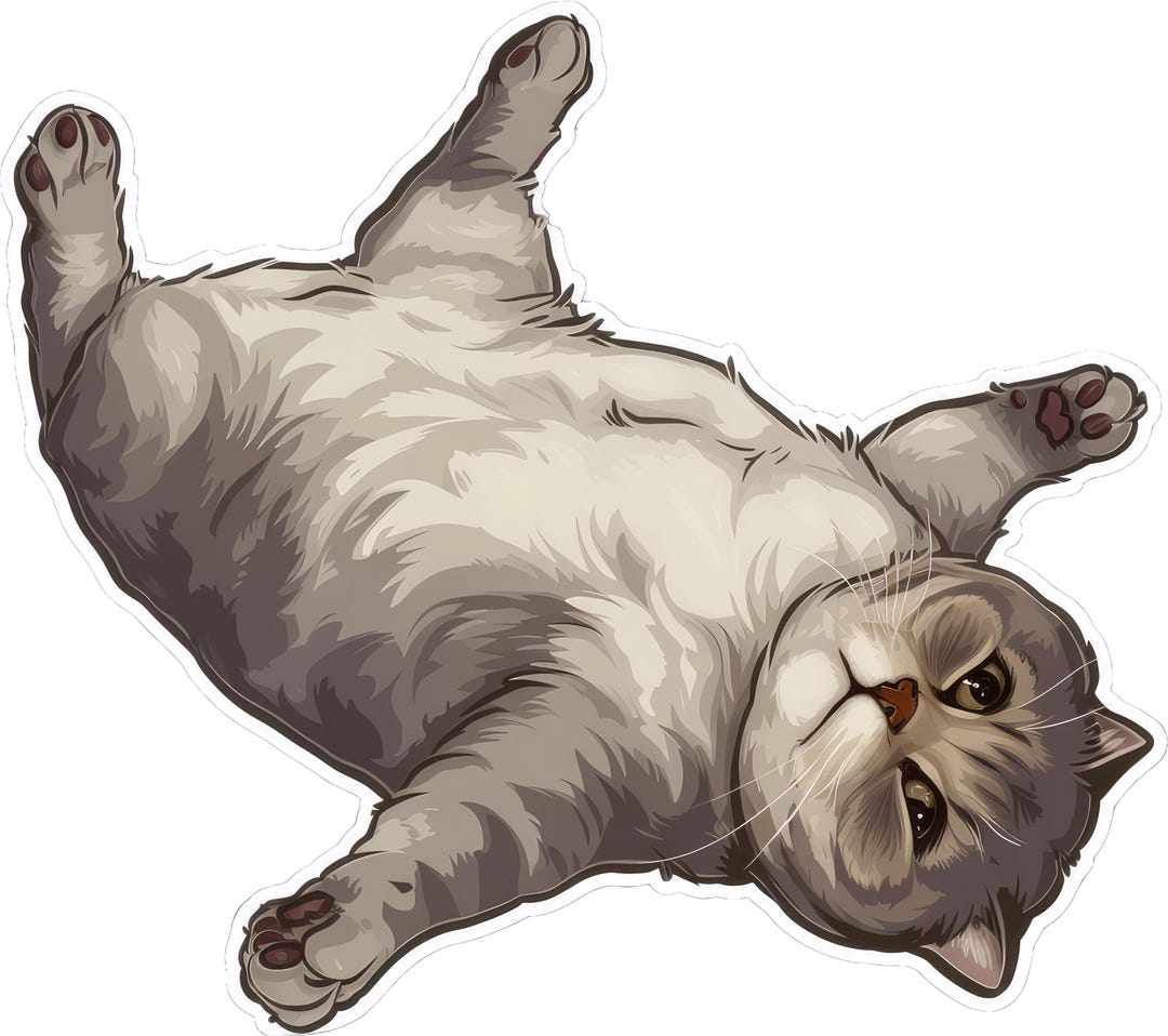 5x Cute Cat Stickers (multipack) – Waterproof for Laptop & Car | Animal ...