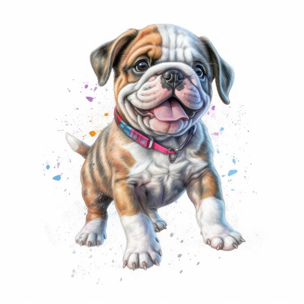 Englische Bulldogge Auto Aufkleber Hunde Sticker