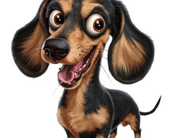 Dachshund Car Sticker – Weatherproof Dog Sticker for Car Window Laptop – Gift Idea for Dachshund Lovers & Dog Friends