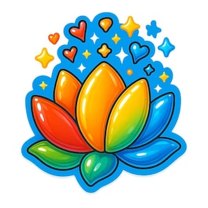 Good Vibes Only Sticker | Lotusblüte Yoga Aufkleber | Positive Vibes Sticker | Meditation Geschenk | Achtsamkeit Deko für Yogis & Träumer