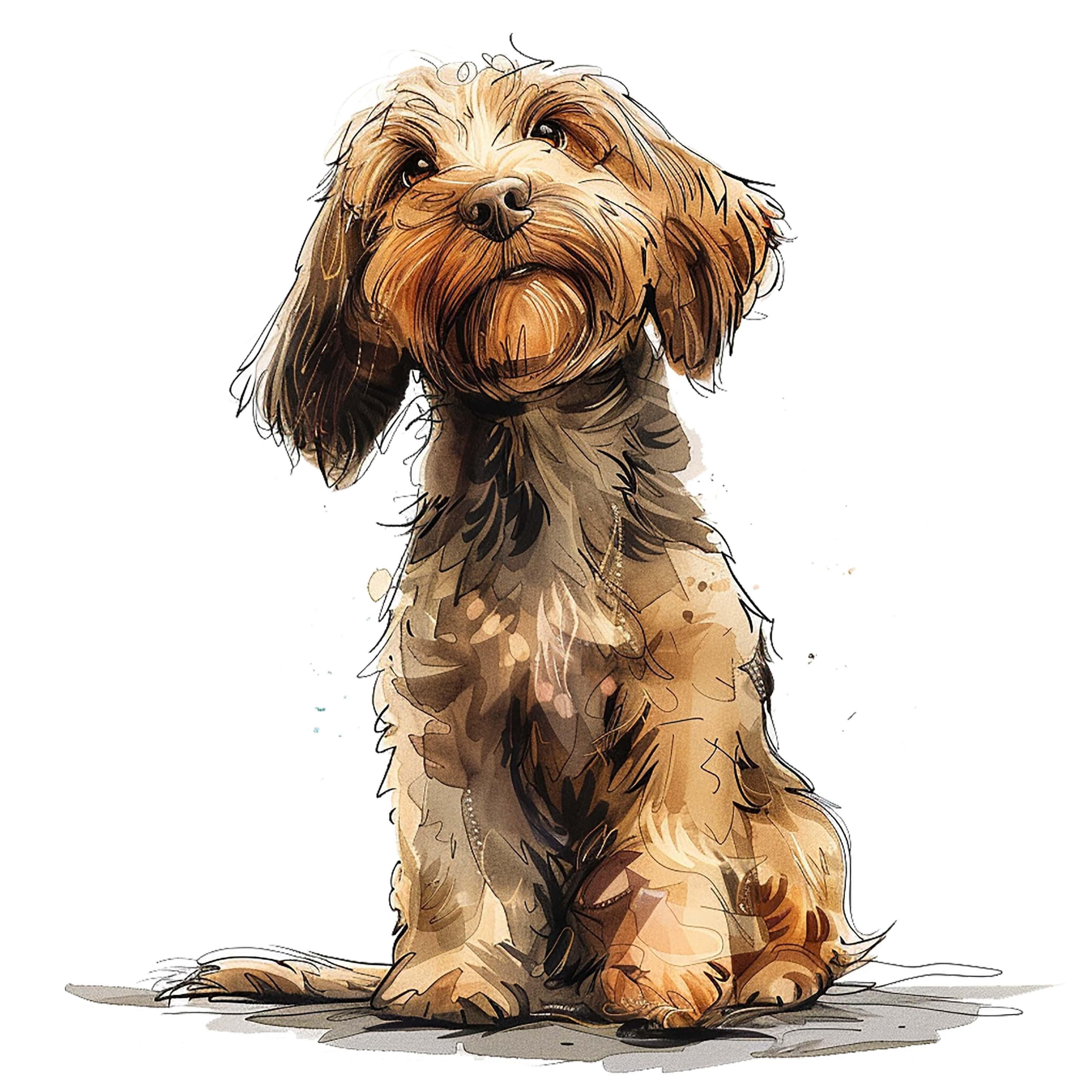 Cockapoo Dog Car Sticker – Weatherproof Dog Sticker for Car Window ...