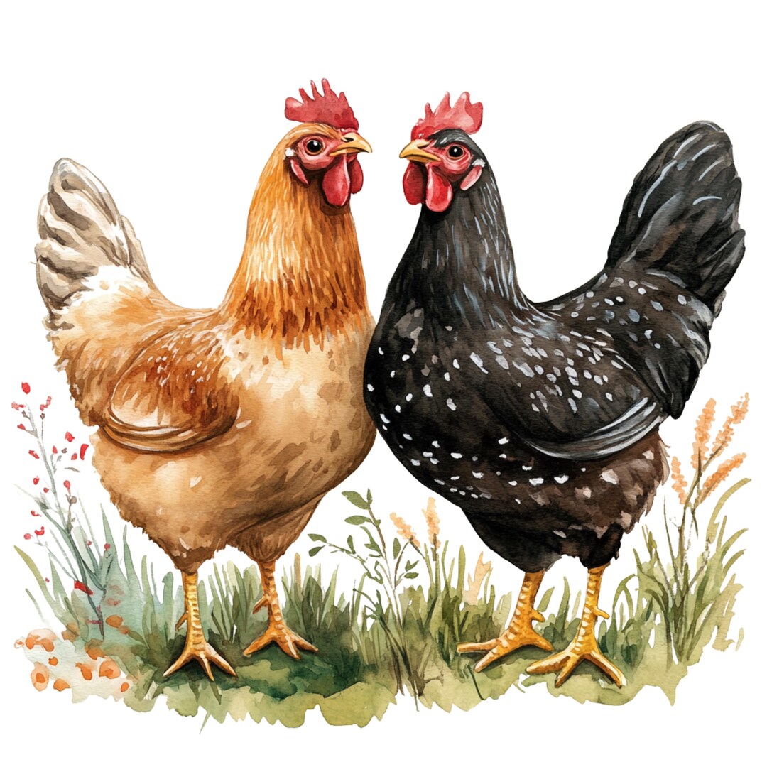 Chicken Sticker Set 9 X 9 Cm Farm Car Stickers Chicken Farm Decoration ...