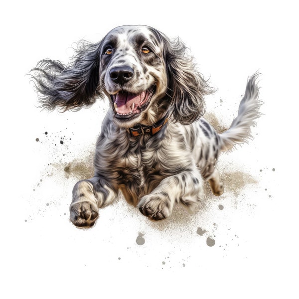 English Setter Auto Aufkleber Hunde Sticker