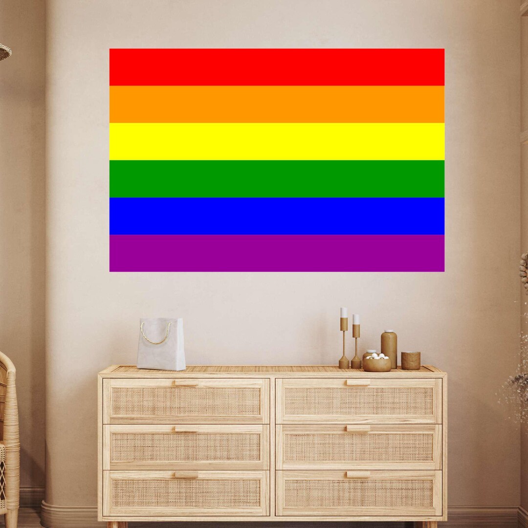 Rainbow Flag Sticker – Pride Wall Decal & Car Sticker for LGBT ...