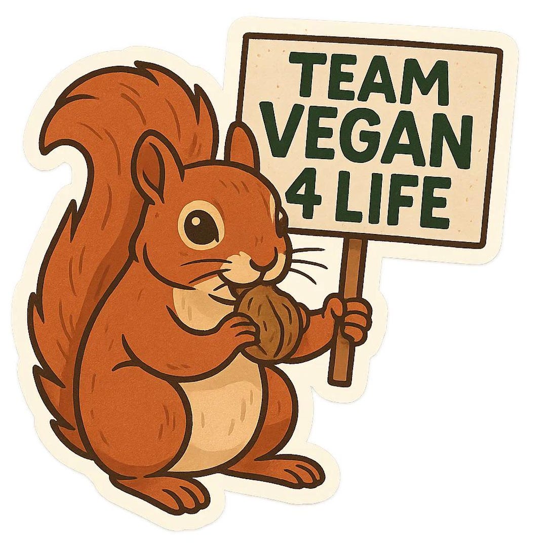 4X Lustiger VEGAN Cartoon Sticker Aufkleber Pflanzlich Witzig Gemüse ...