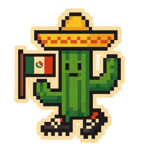 Cactus con bandiera messicana, sombrero e scarpini da calcio – Adesivo Coppa del Mondo 2026 – Adesivo divertente per auto – Resistente alle intemperie – Regalo per i tifosi della Coppa del Mondo
