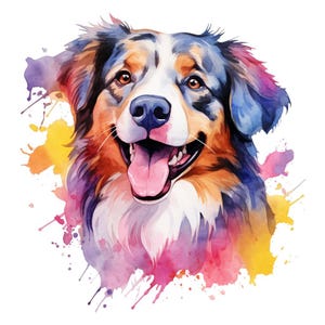 Australian Shepherd Dog Aussie Silhouette Vinyl