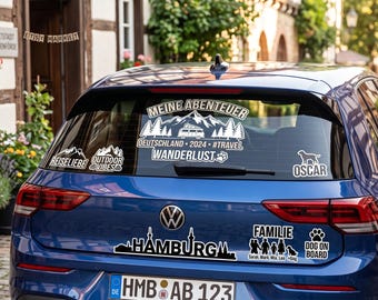 Autoaufkleber Individuell Gestalten | Personalisierter Sticker fürs Auto mit Wunschtext & Logo | Wetterfeste Vinyl-Folie