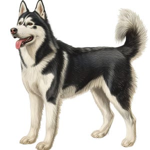 2x Siberische Husky Auto Sticker Hondenstickerset Kleurrijke Weerbestendige Stickers voor Autoruit Laptop Muur Cadeau-idee voor Husky-liefhebbers