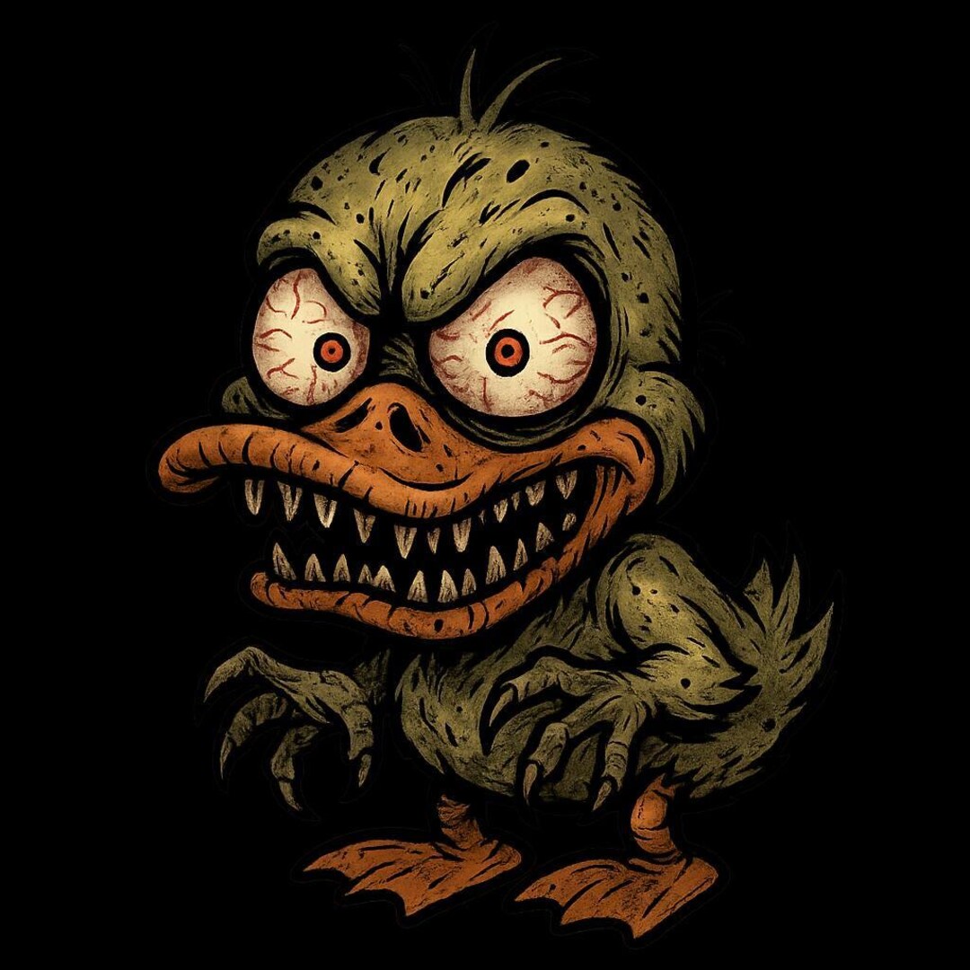 Evil Duck Sticker Sticker Horror Duck Car Sticker Weatherproof Outdoor Vinyl Sticker ...