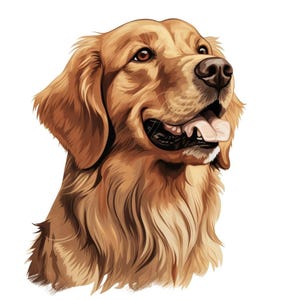 Golden Retriever Car Sticker – Weatherproof Dog Sticker for Car Window Laptop – Gift Idea for Retriever Fans & Dog Lovers