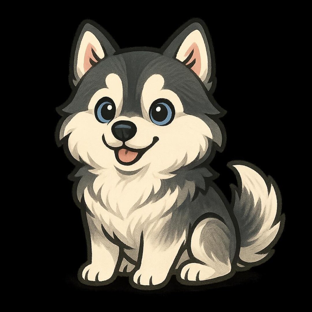 Sticker Pomsky Dog Car Sticker Weatherproof Outdoor Vinyl Sticker ...