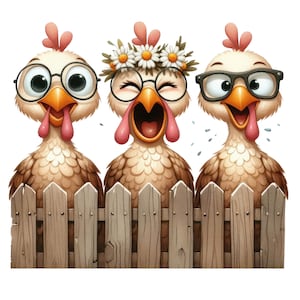 Lustige Bauernhoftiere Sticker, witzige Farm Tiere Aufkleber, Bauernhof Cartoon