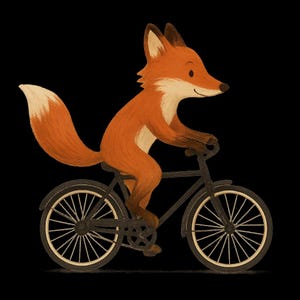 Adesivo Volpe su Bicicletta Adesivo per Auto Adesivo in Vinile Resistente alle Intemperie per Esterni Personalizzabile