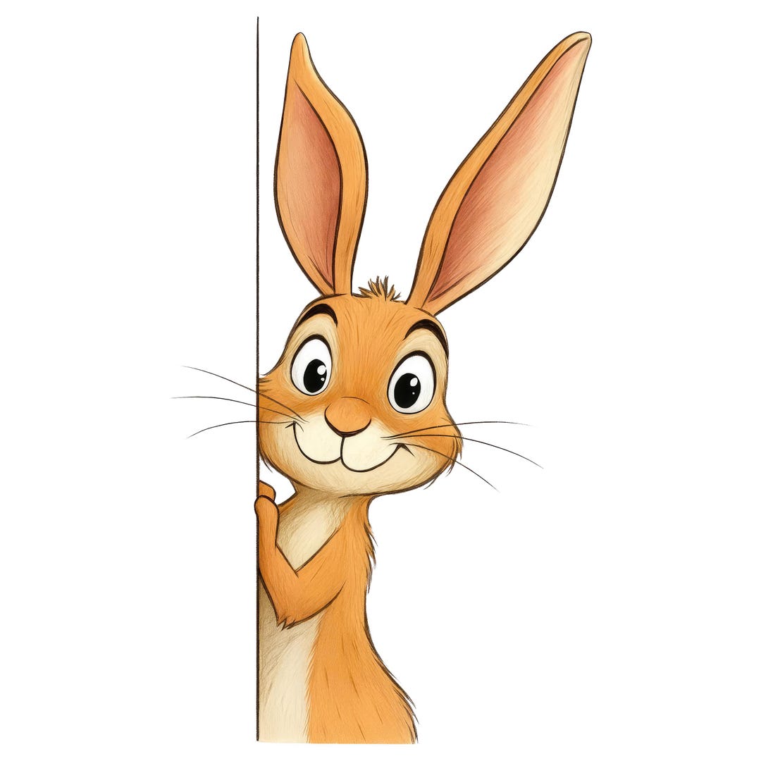 2x Car Sticker Funny Rabbit Cartoon – Cute Rabbit Sticker for Car ...