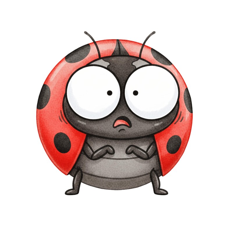 Shell Shock Ladybug Ladybug Watercolor Stickers (4 Pieces) Waterproof for Planners & Cars ...