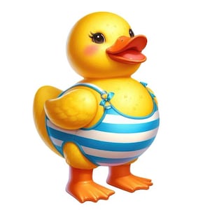 Autocollants mignons de canard en caoutchouc – autocollant mural drôle de canard en caoutchouc DIY et autocollant de voiture !